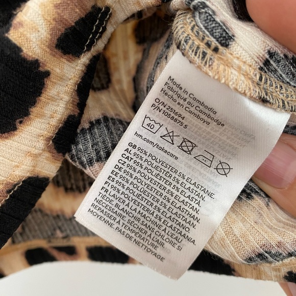 H&M cheetah print cute crop top - Picture 4 of 6